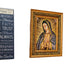 Lady of Guadalupe 1/2 Body Double Padded Framed Image   21"