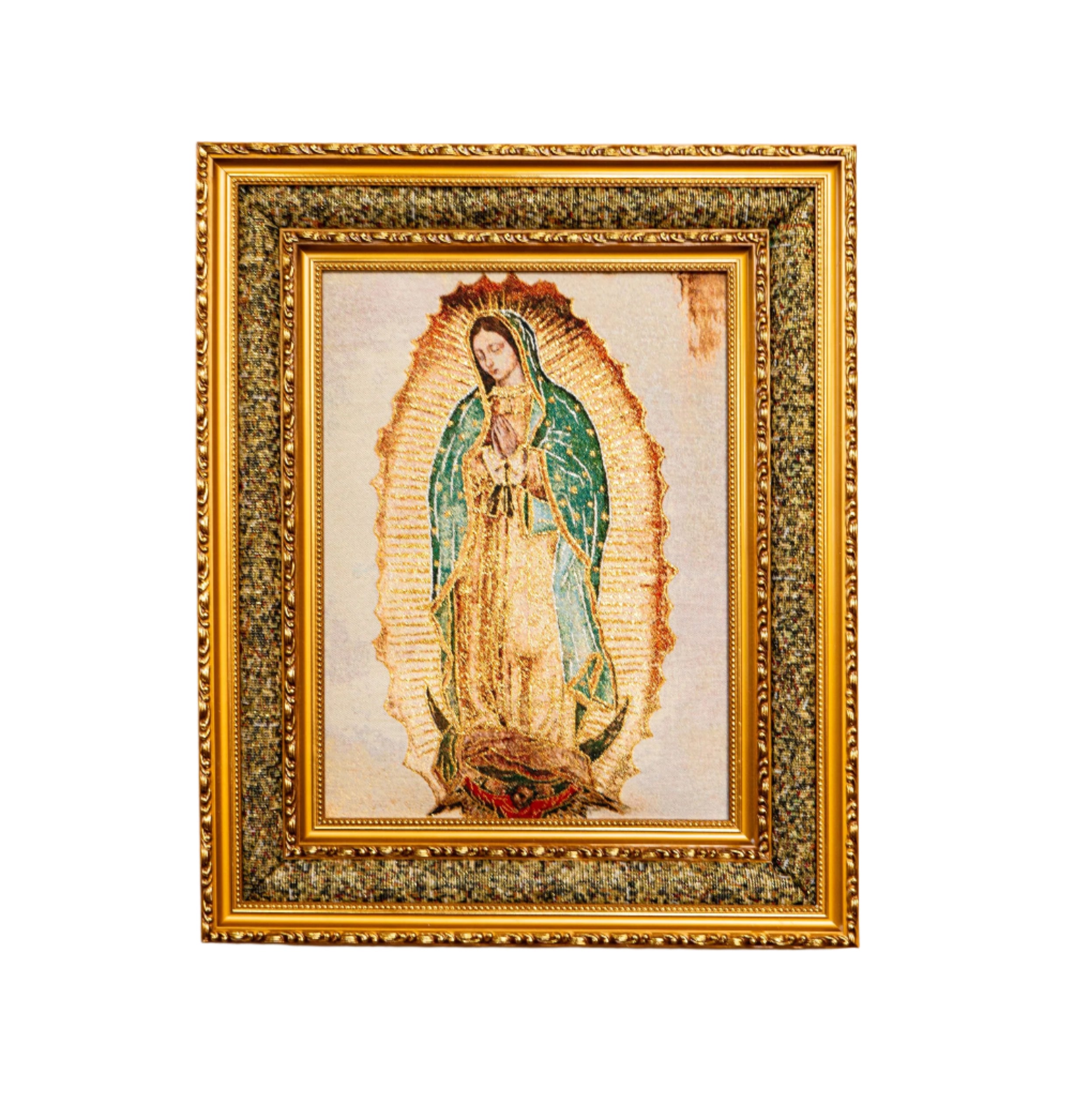 Our Lady of Guadalupe Double Padded Framed Image   21"