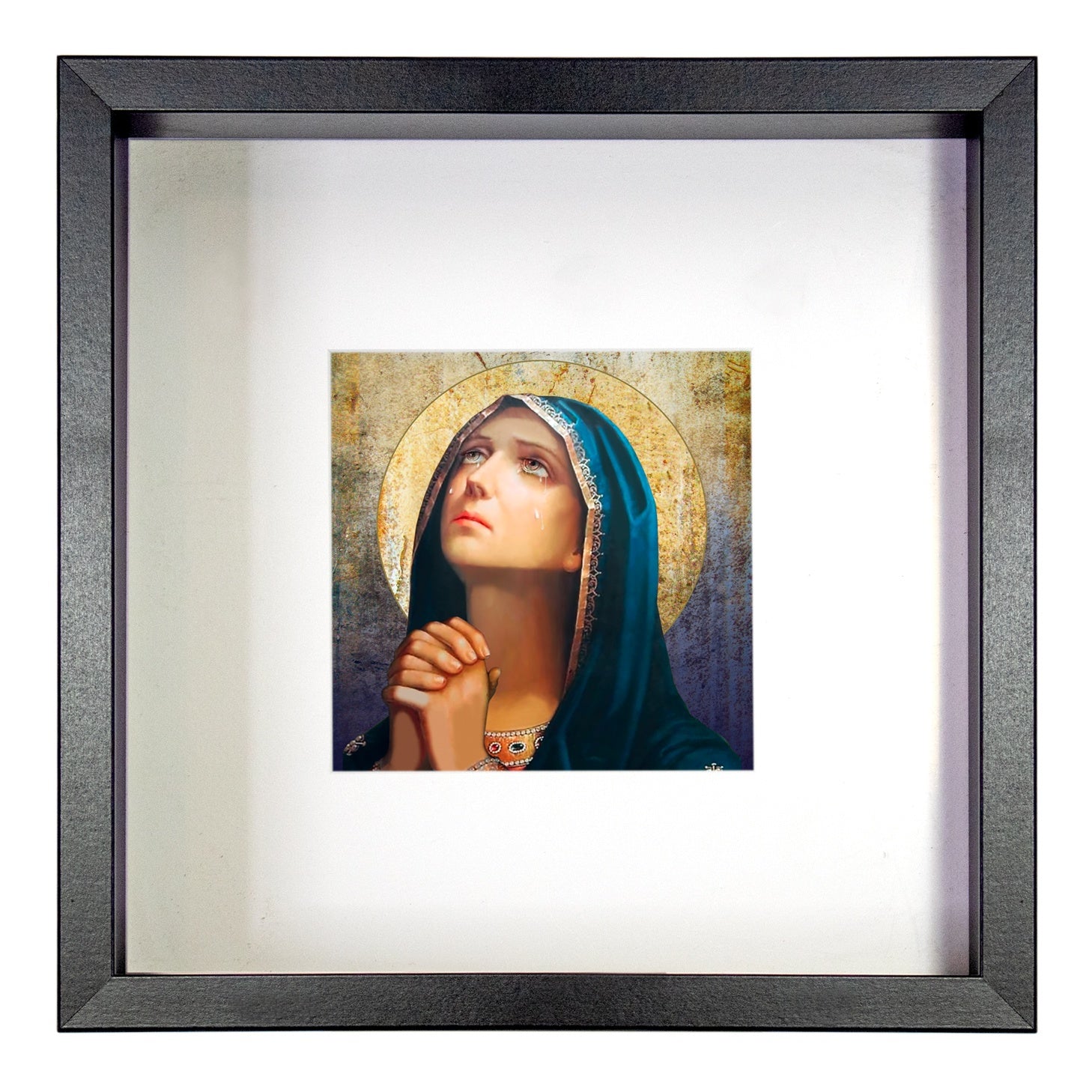 Our Lady of Sorrow Shadowbox Artwork    10.5"