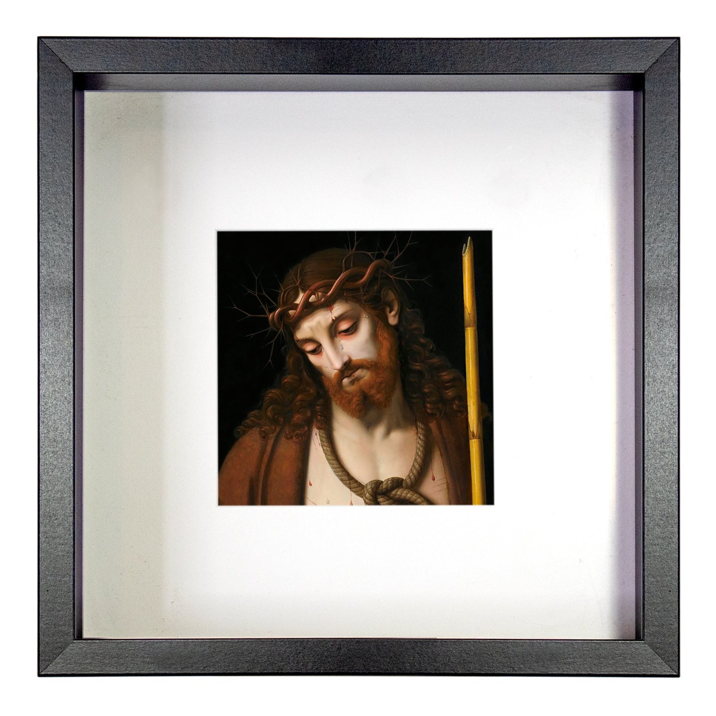 Ecce Homo Shadowbox Artwork   10.5"