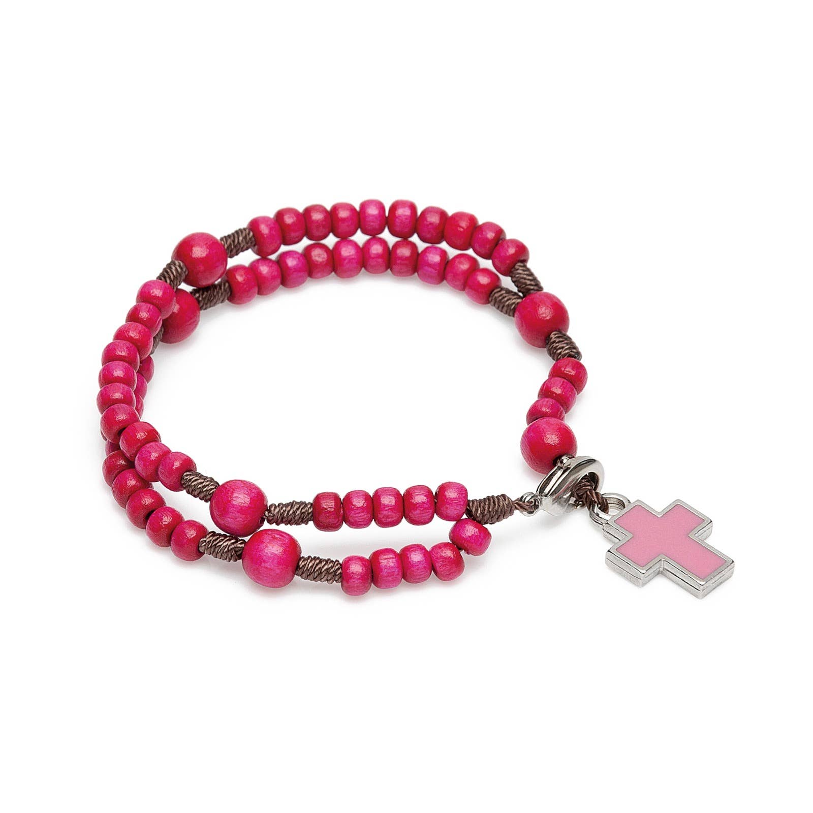 Child's Rosary Bracelet 8" - PINK