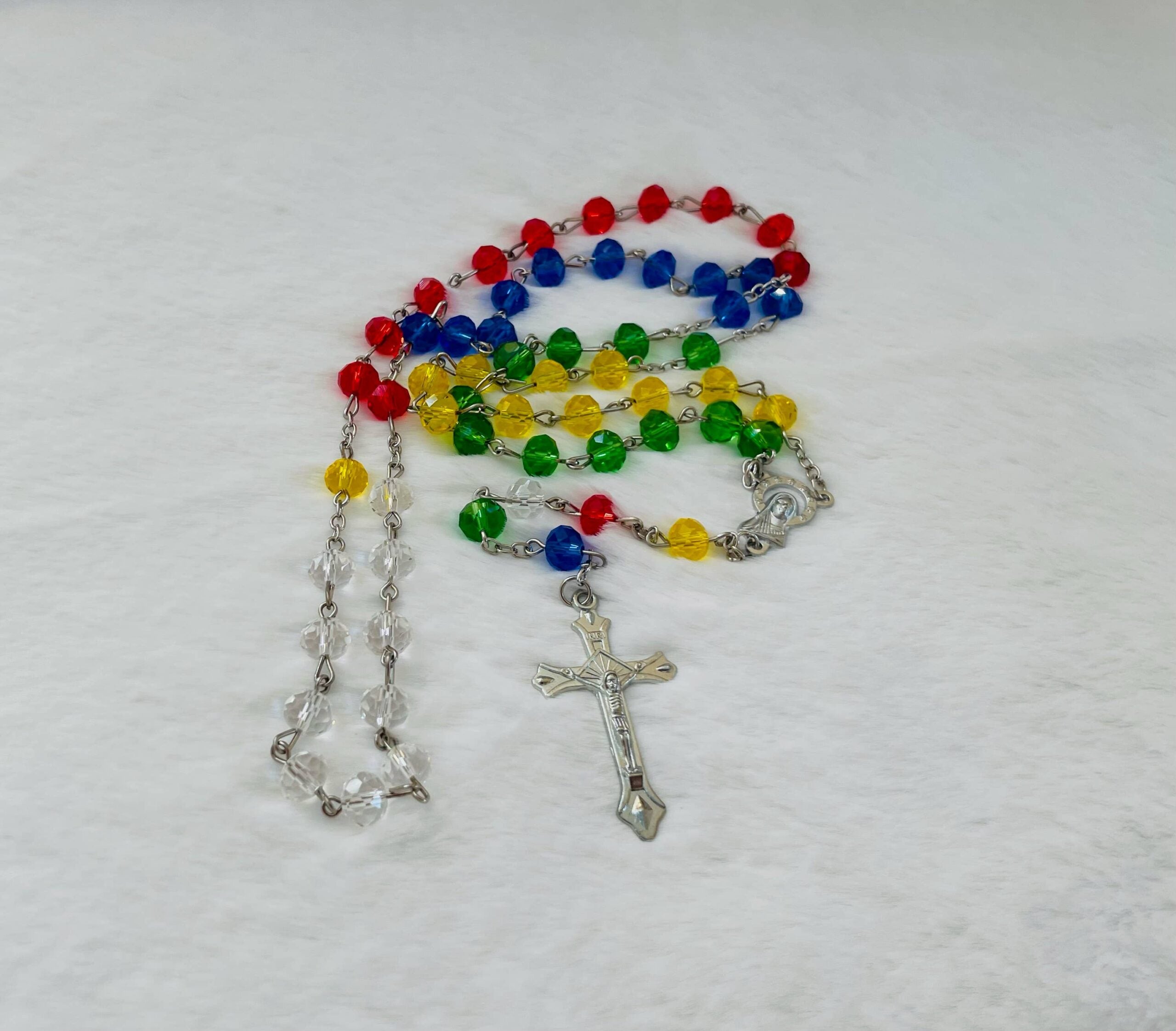 Rosary - Colorful Crystal    18"