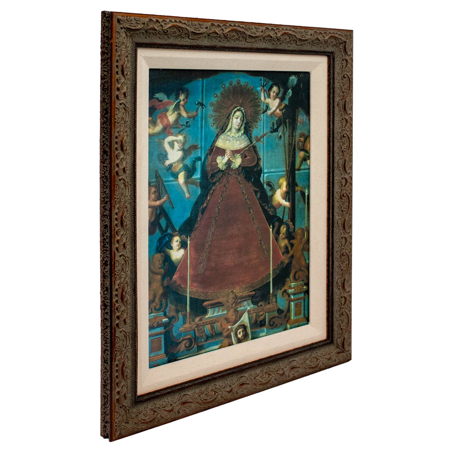 La Virgen de Los Dolores La Porteríta Canvas   20.5"