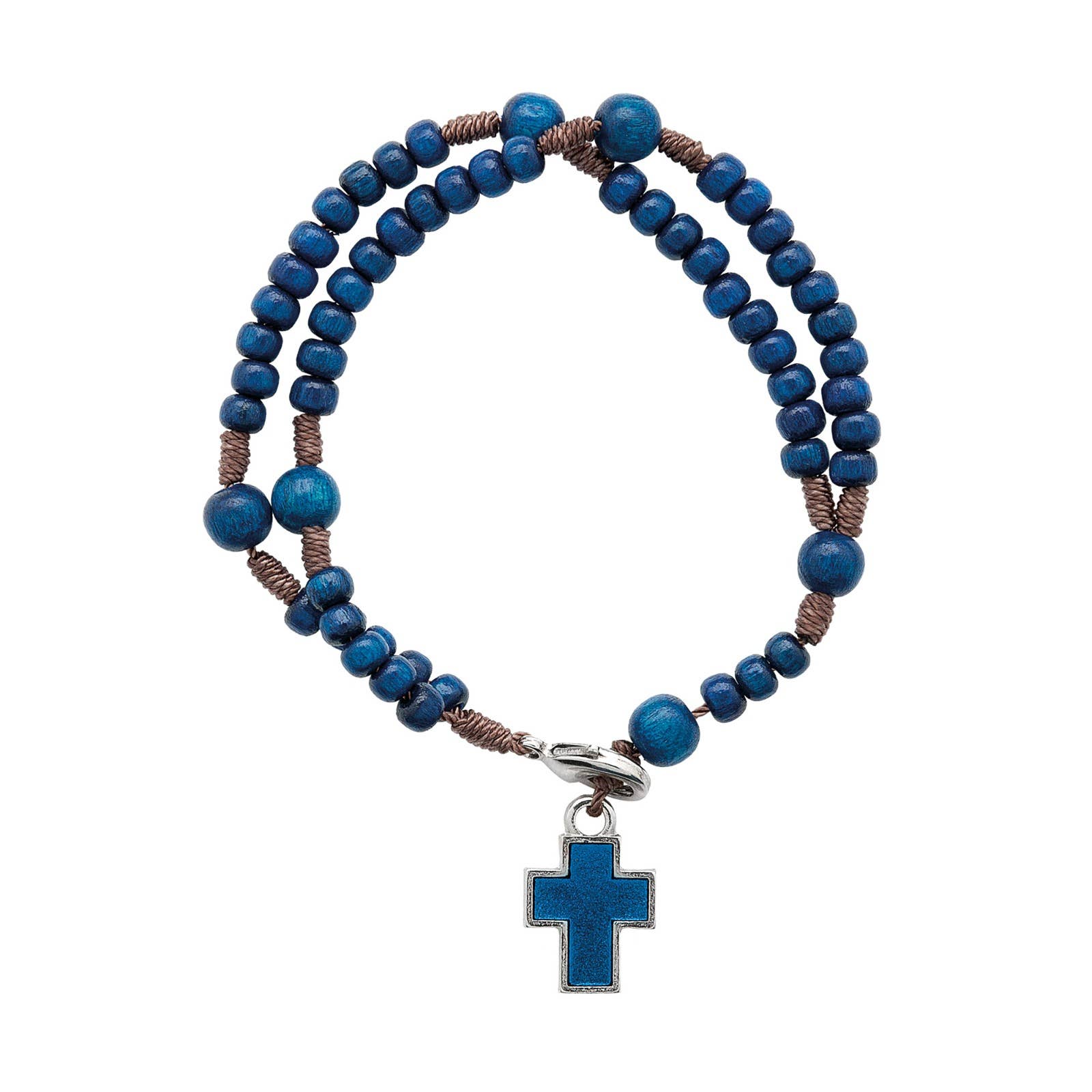 Child's Rosary Bracelet 8" - BLUE