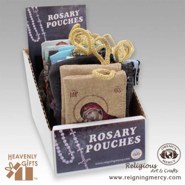 Rosary Pouch Display (SM Pouches)    36 pcs