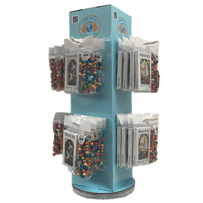 Child's Rosary Kits Tower Display   (32 Kits)