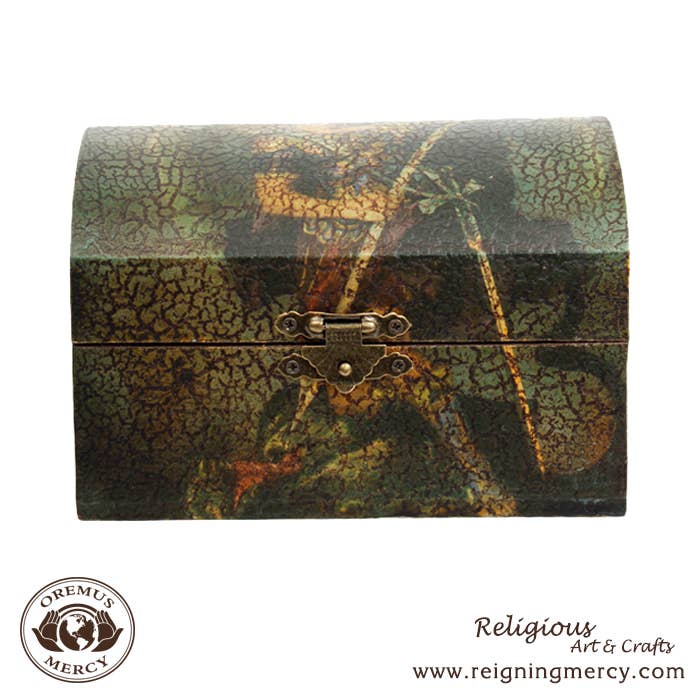 St. Raphael Rosary Storage Box    6"
