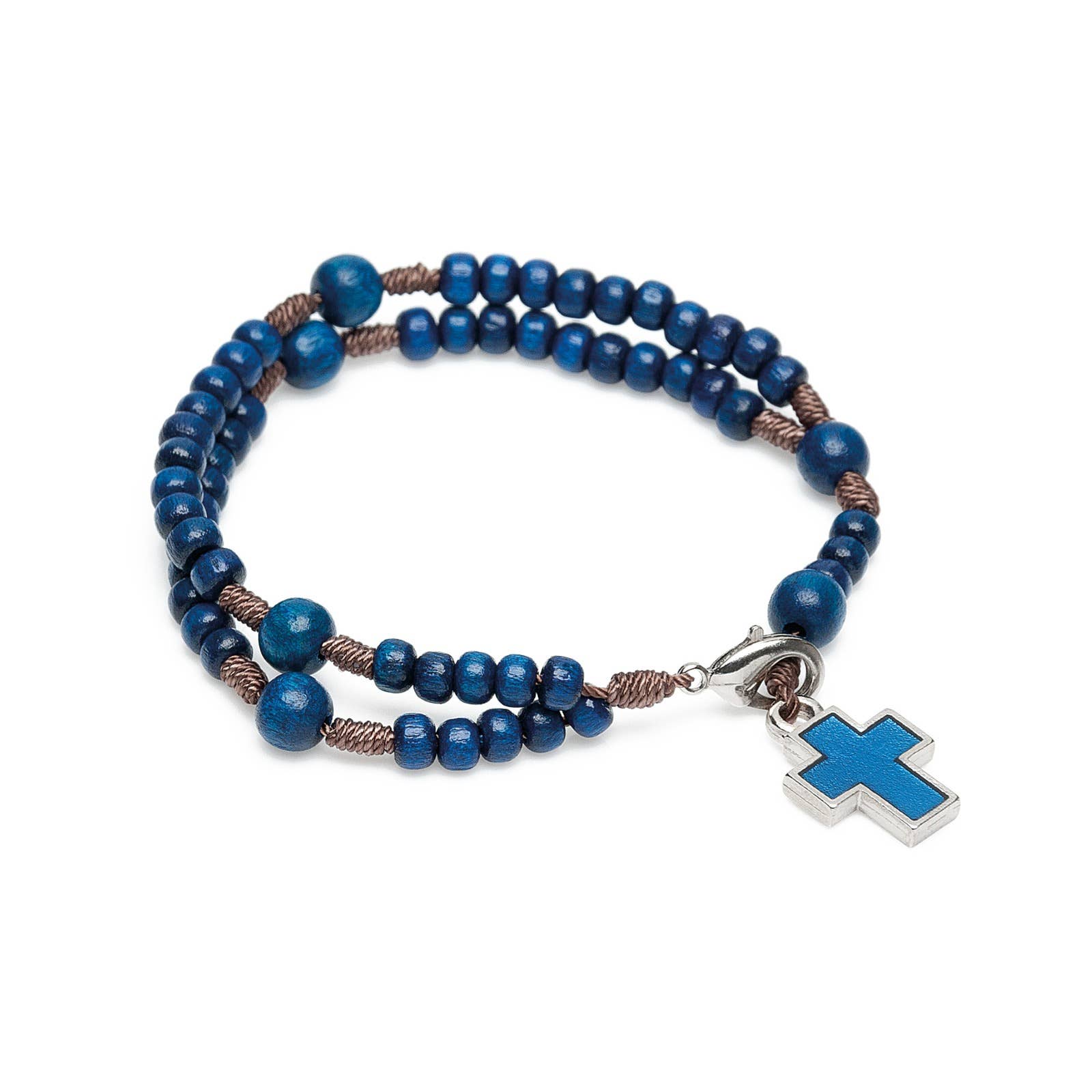 Child's Rosary Bracelet 8" - BLUE