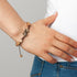 Sacred Hearts Wooden Beads Bracelet    7"