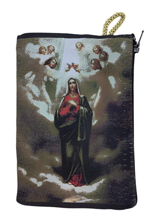 Our Lady Queen of Angels MD Rosary Pouch    4" x 6"