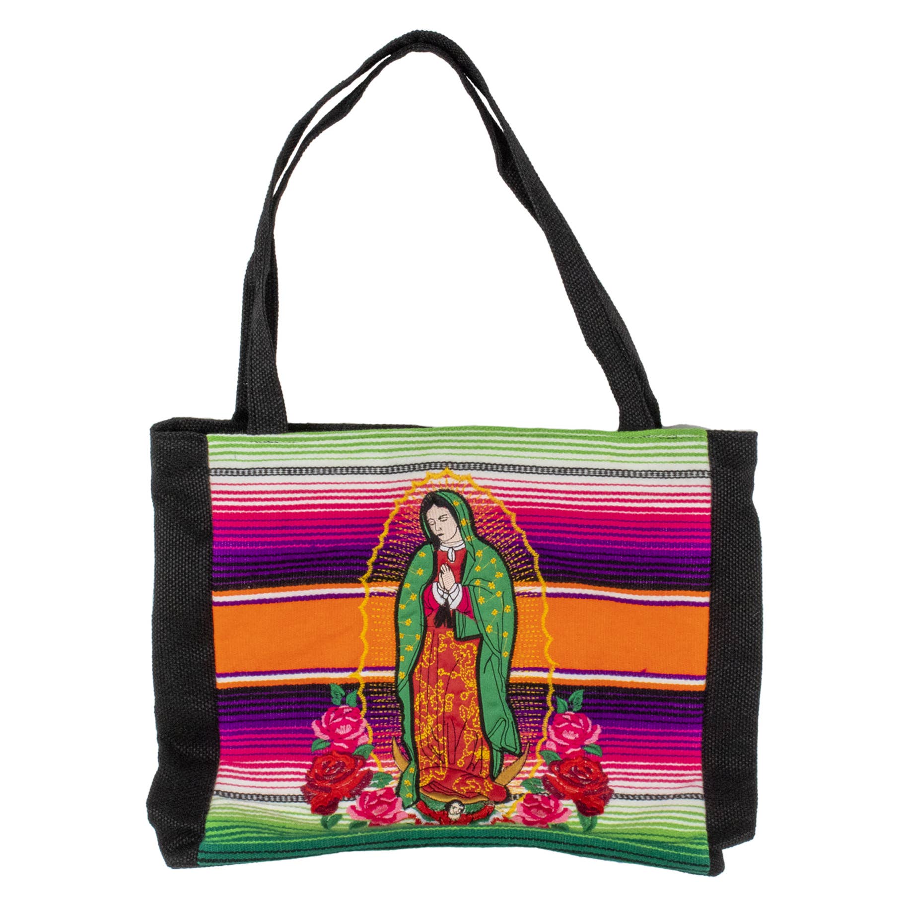 Our Lady of Guadalupe Artisanal Embroidered Purse   16" x 13"