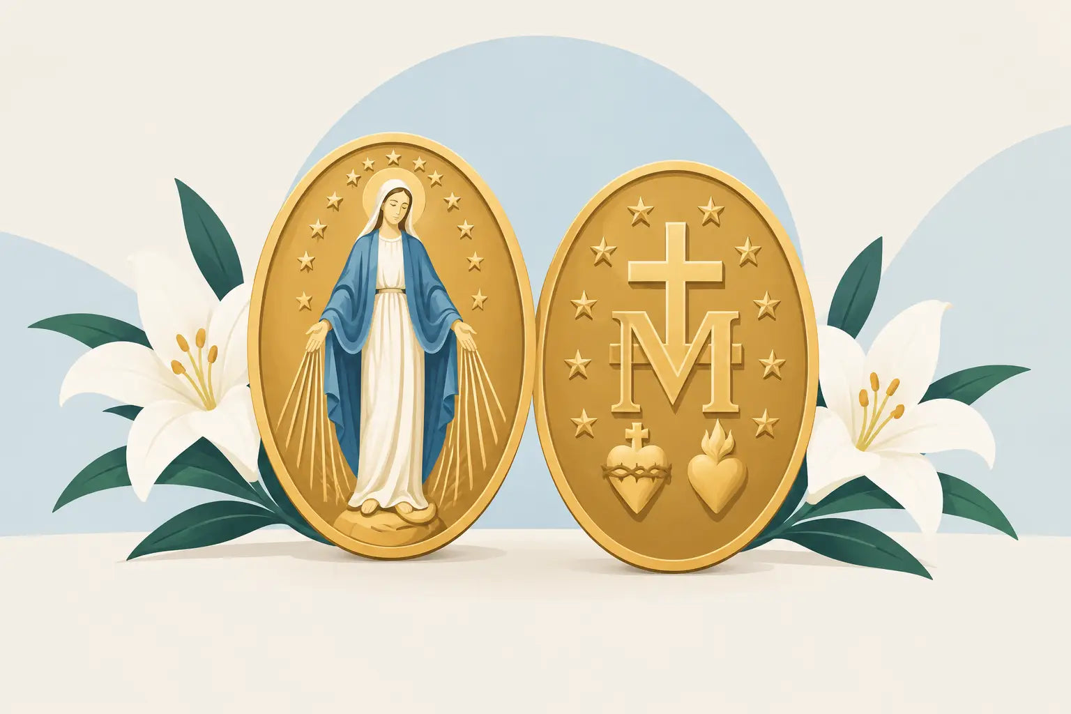 Miraculous Medal Meaning and Sacred Symbols – oremusmercy