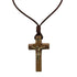 Crucifix Necklace Cylindrical   2.25”