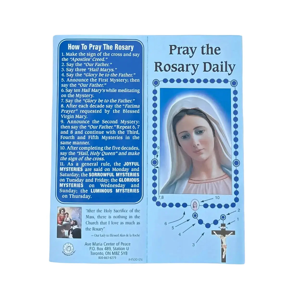 Pray The Rosary Daily Pamphlet    (25/pack)