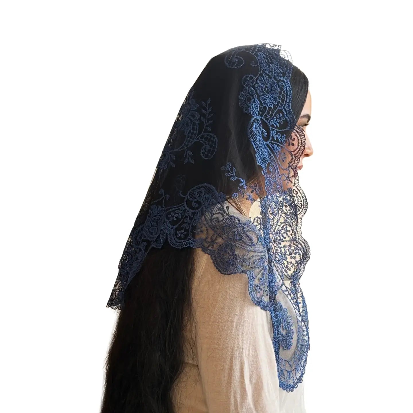 Veil ~ St. Catalina Thomas - BLUE