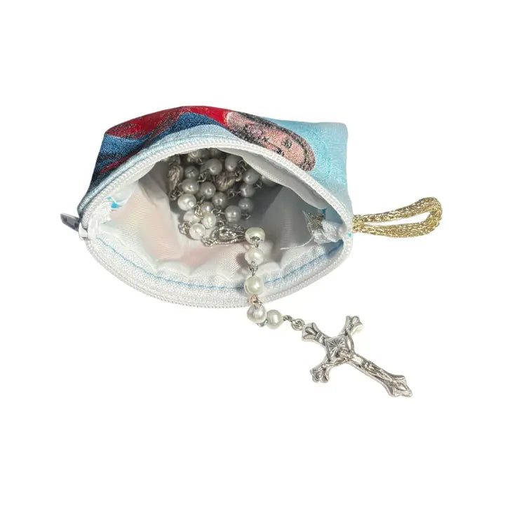 Sacred Heart of Jesus SM Rosary Pouch    3″ x 4″