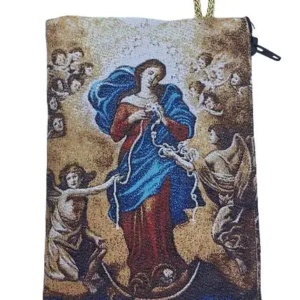 Our Lady of Knots MD Rosary Pouch   4" x 6"
