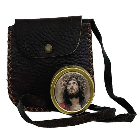 Burse and Pyx Set w/ 16″ Leather Strap