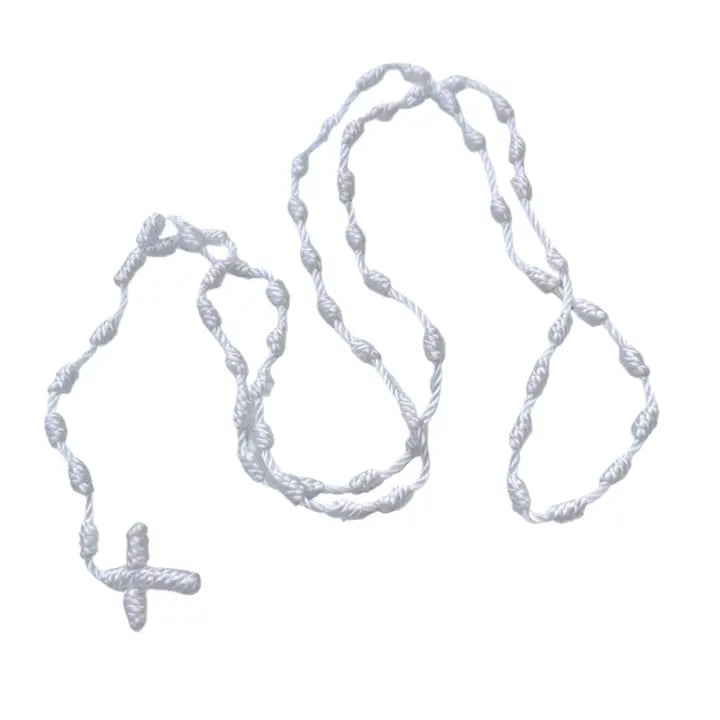 Rosary - Rope WHITE 18"
