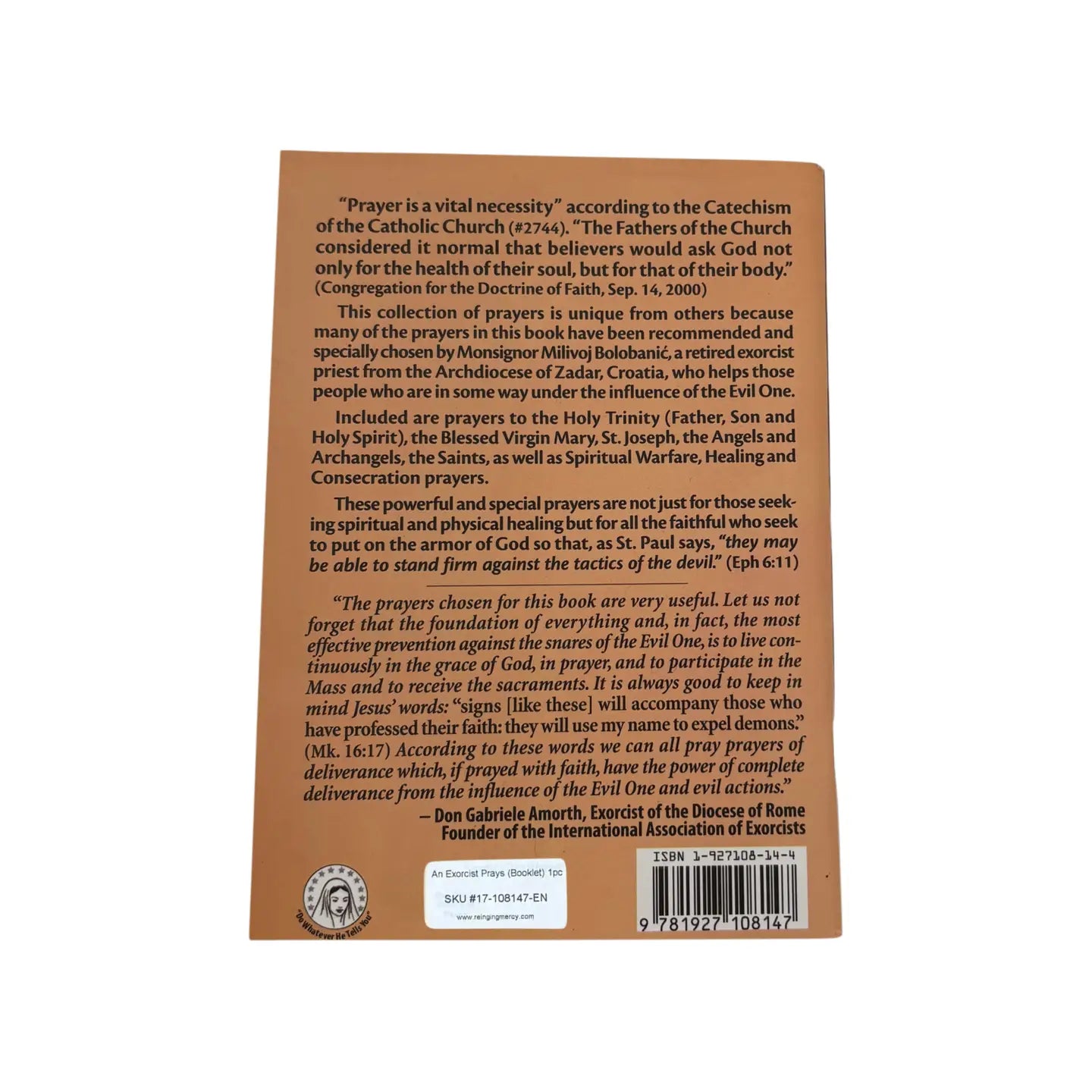 Book - An Exorcist Prays Softcover