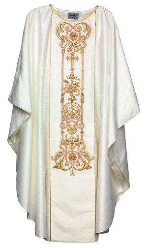 Classic Hand Embroidered Silk Chasuble