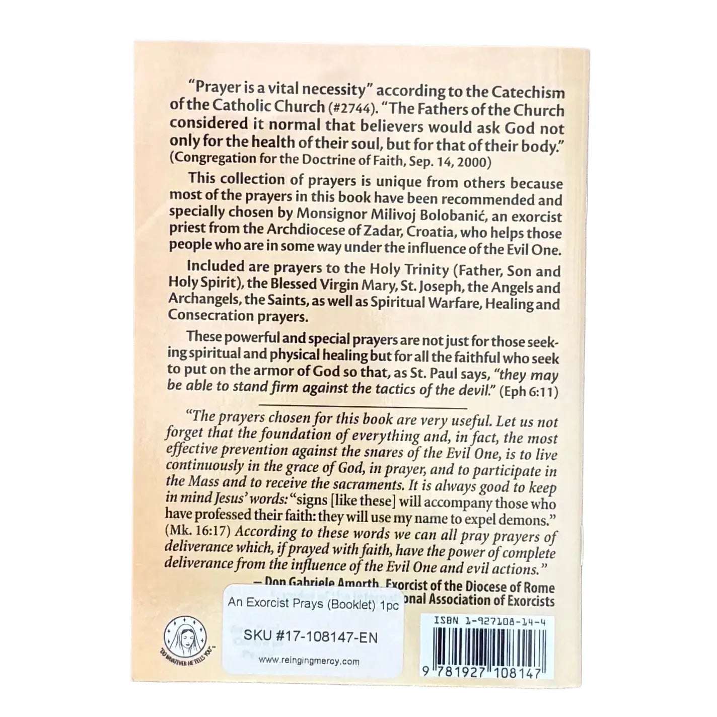 An Exorcist Prays Softcover Book            
