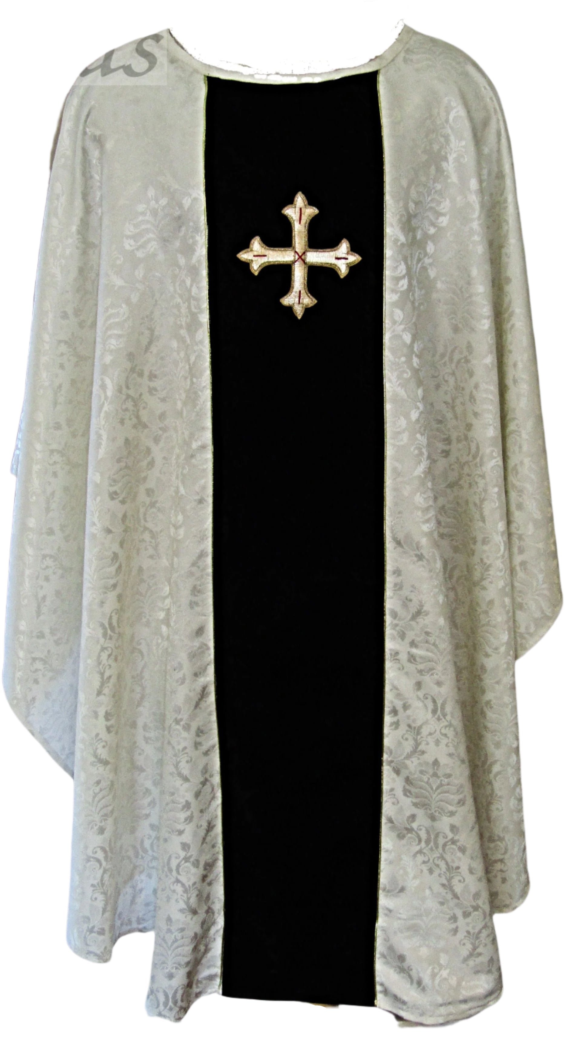 Elegant Chasuble and Funeral Pall Set - Hand Embroidered (11121)