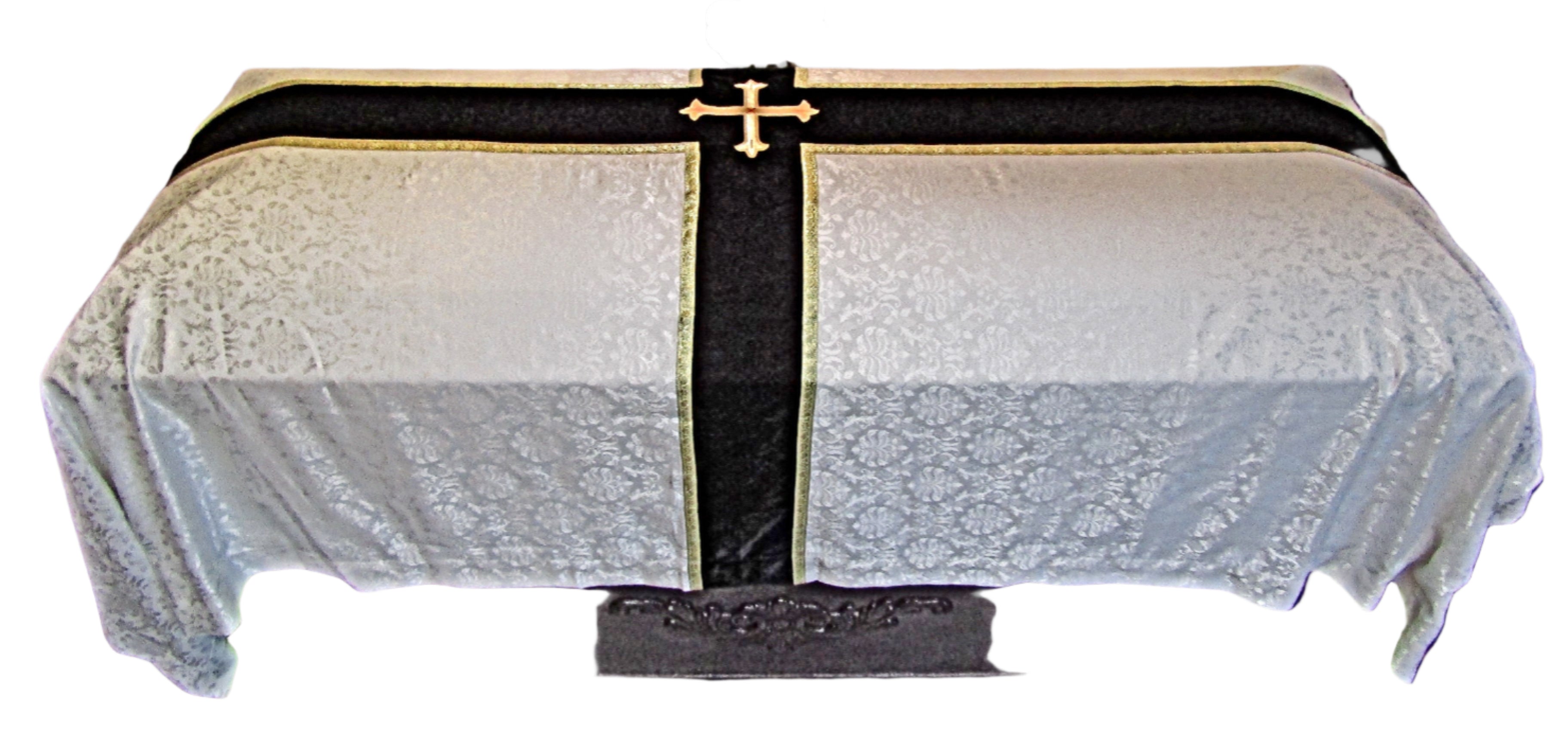 Elegant Chasuble and Funeral Pall Set - Hand Embroidered (11121)
