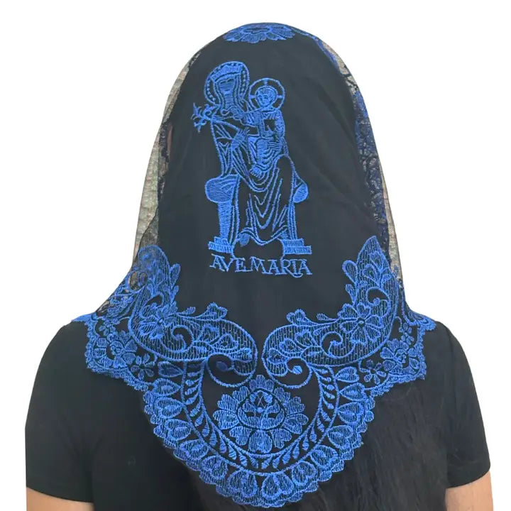 Veil ~ Ave Maria (B) - BLUE 