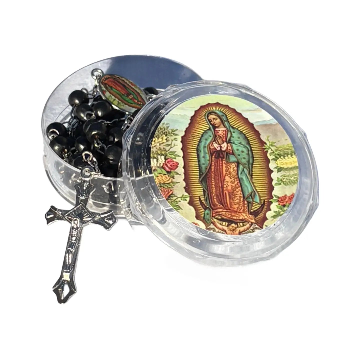 Our Lady of Guadalupe Wooden Rosary    20”