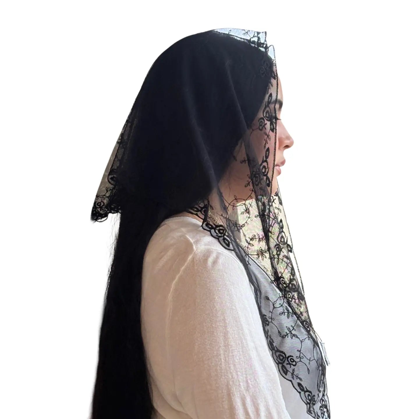 Veil ~ St. Teresa of Avila - BLACK 