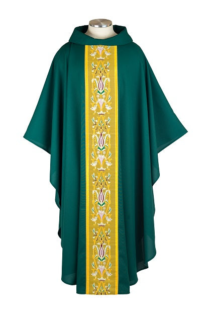 Chasuble - Classic Flowers/Crown Design (15613)