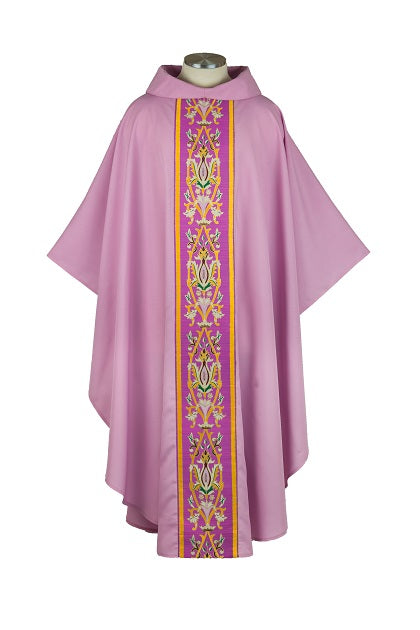 Chasuble - Classic Flowers/Crown Design (15613)