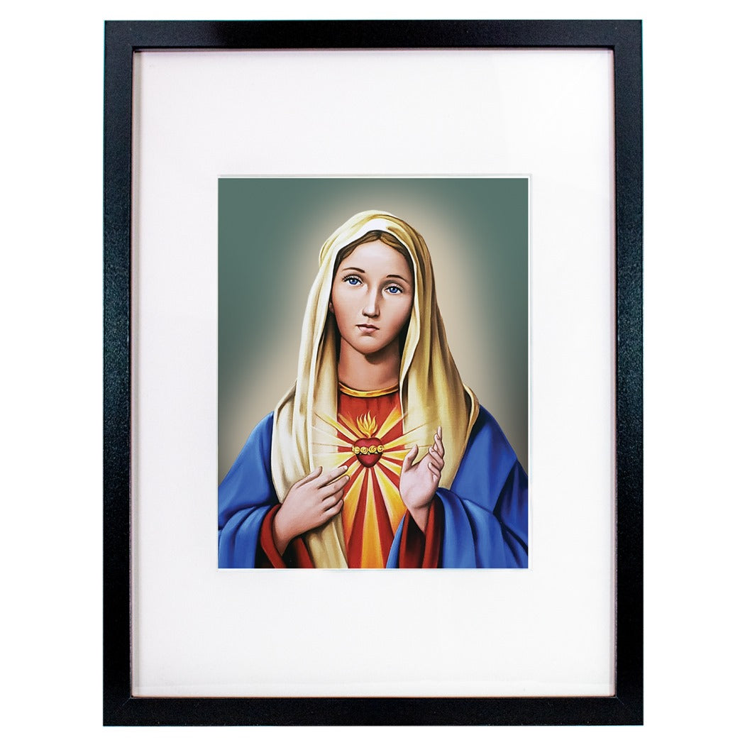 Framed Art Immaculate Heart of Mary Vinyl      17"