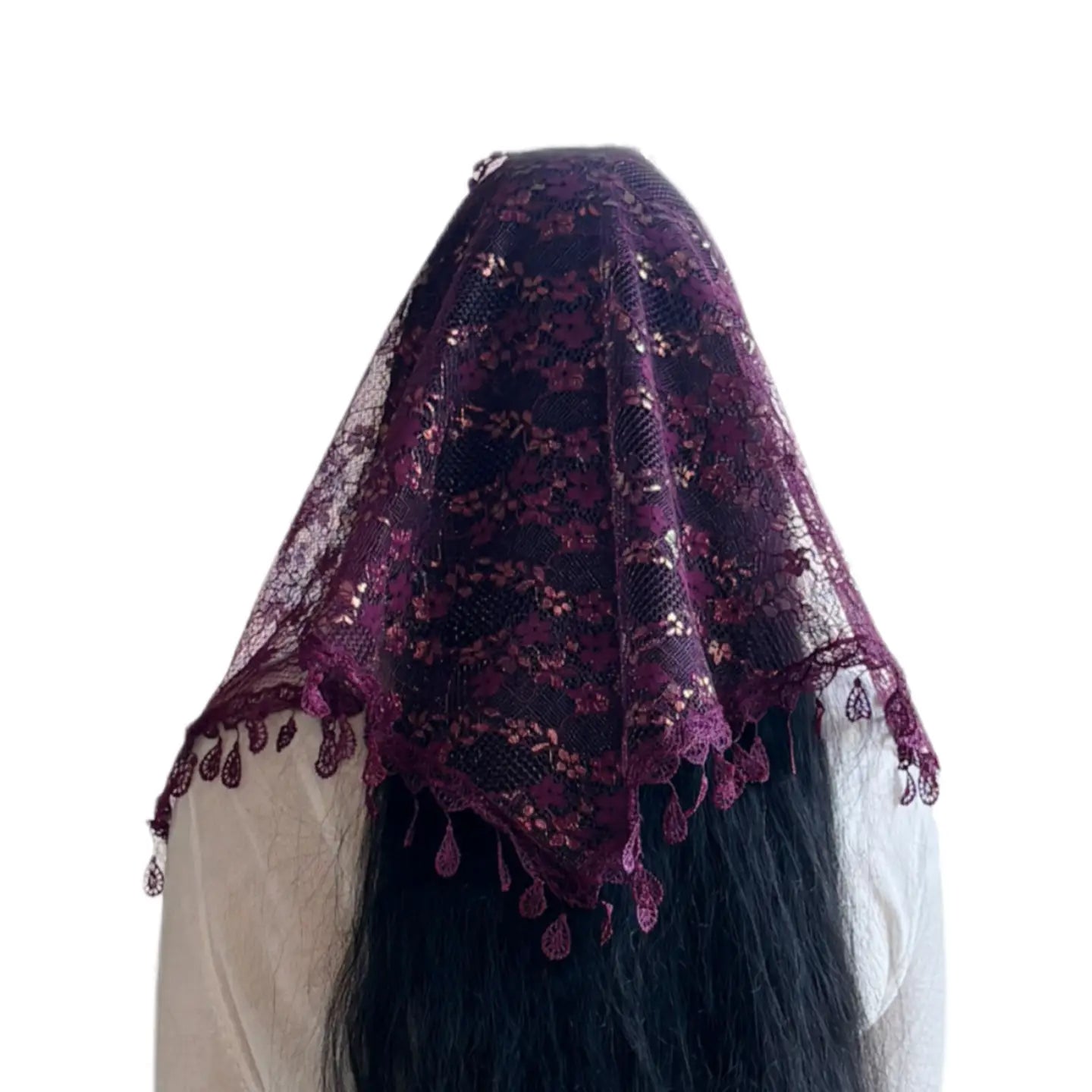 Veil ~ St. Kateri  - PURPLE IRIDESCENCE