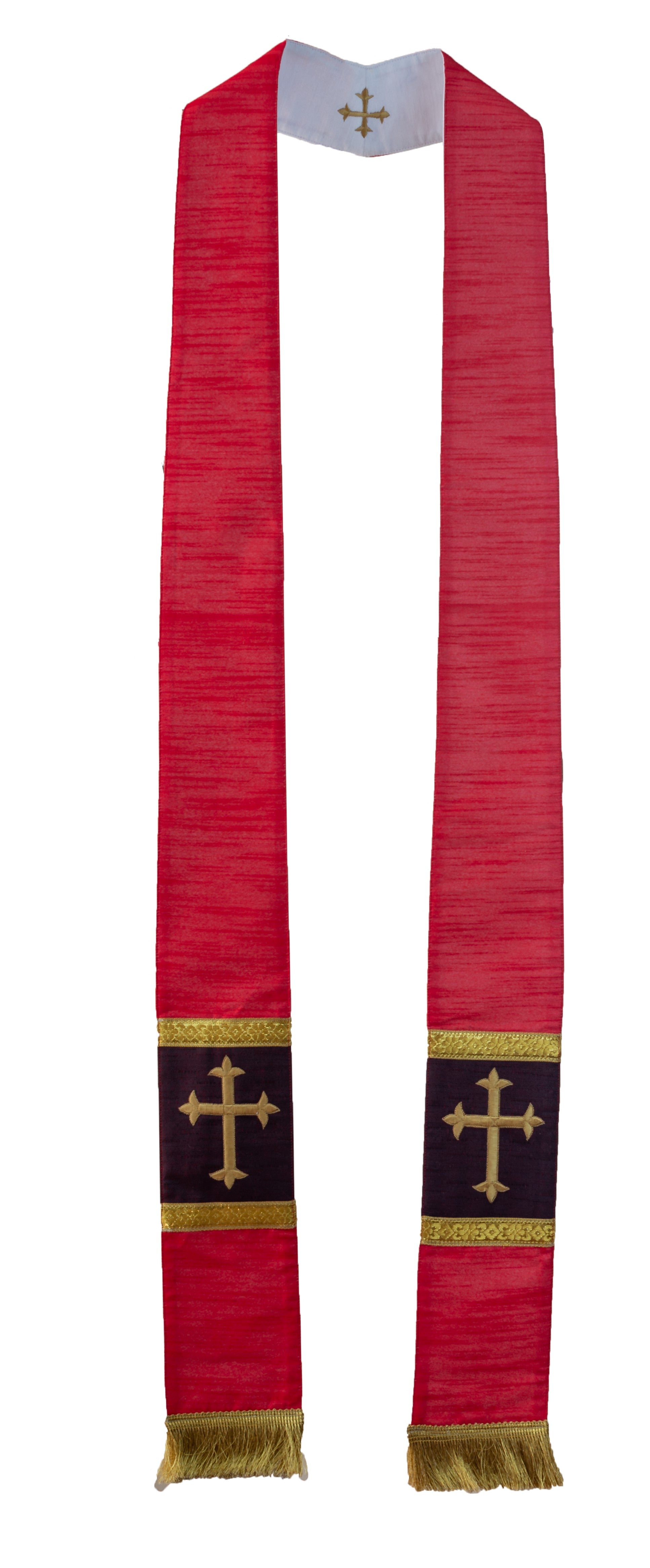 Raw Silk look Reversible Stole (17650)