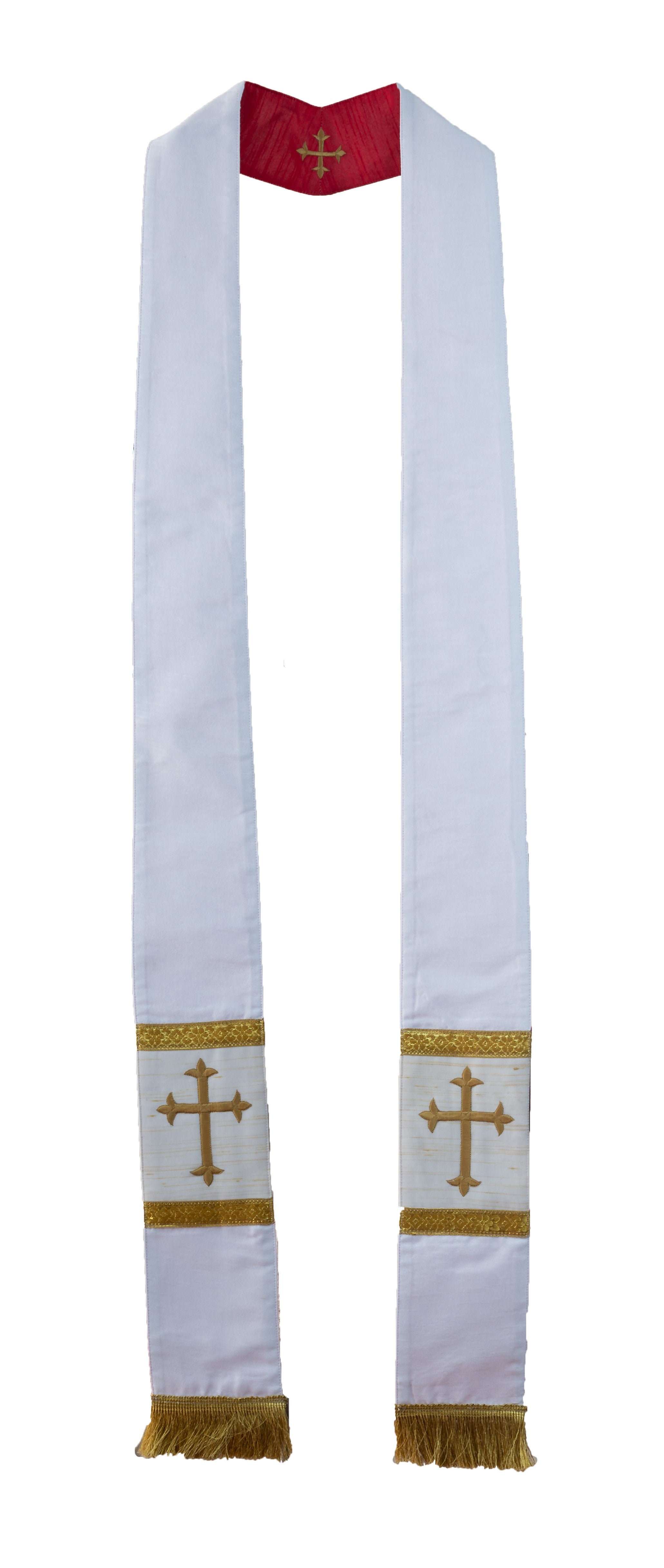 Raw Silk look Reversible Stole (17650)