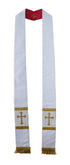 Raw Silk look Reversible Stole (17650)