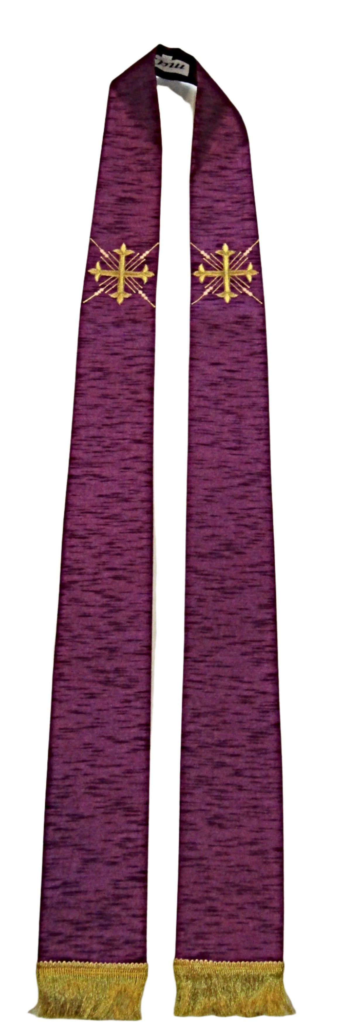 Cross and Rays Clergy Stole - Art Silk