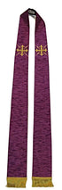 Cross and Rays Clergy Stole - Art Silk