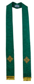Embroidered Cross Overlay Stole (17102)