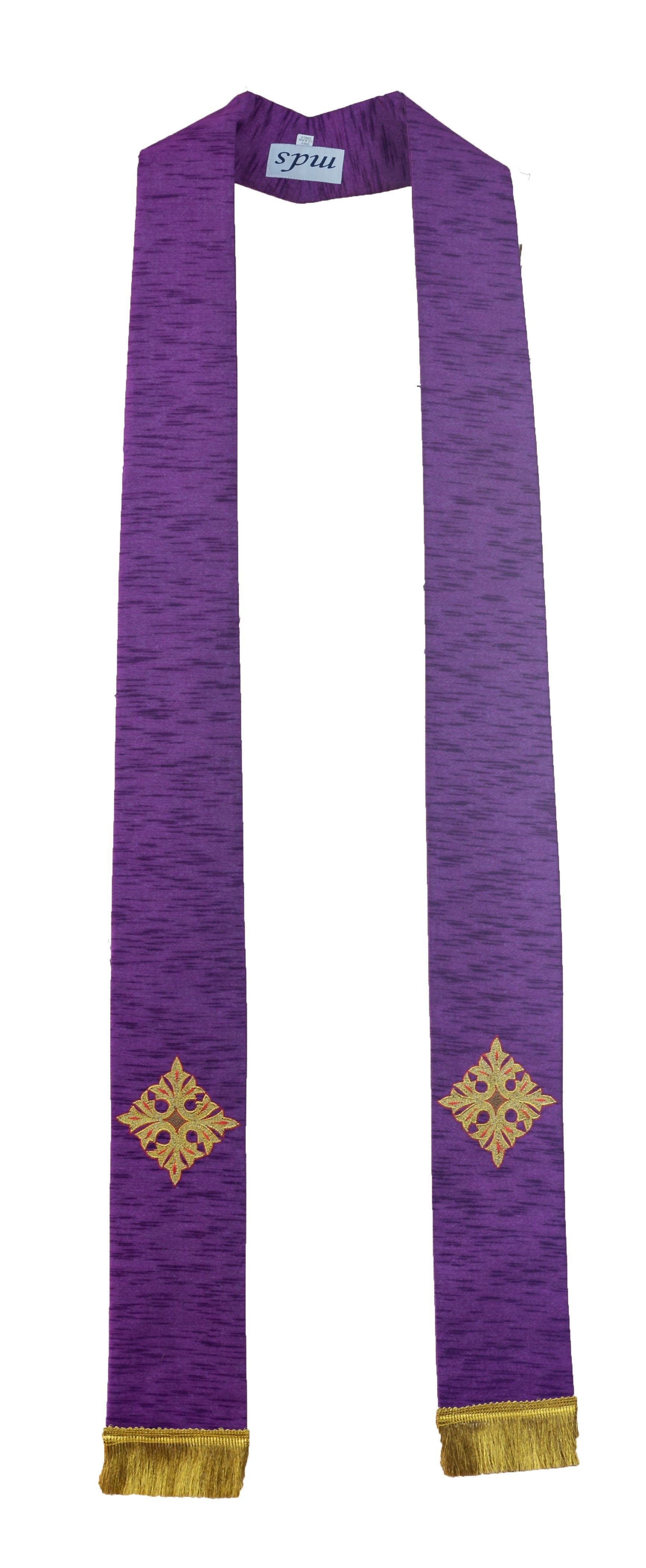 Cross of Flowers Stole - Art Silk (18102)