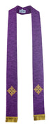 Embroidered Cross Overlay Stole (17102)
