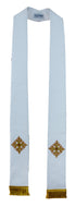 Embroidered Cross Overlay Stole (17102)