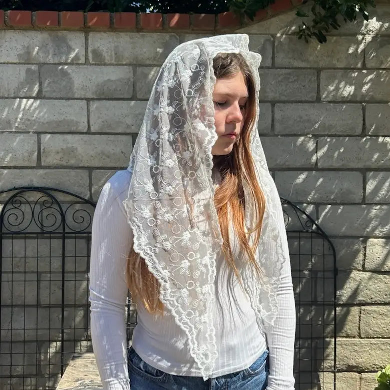 St. Rebekah Veil - WHITE