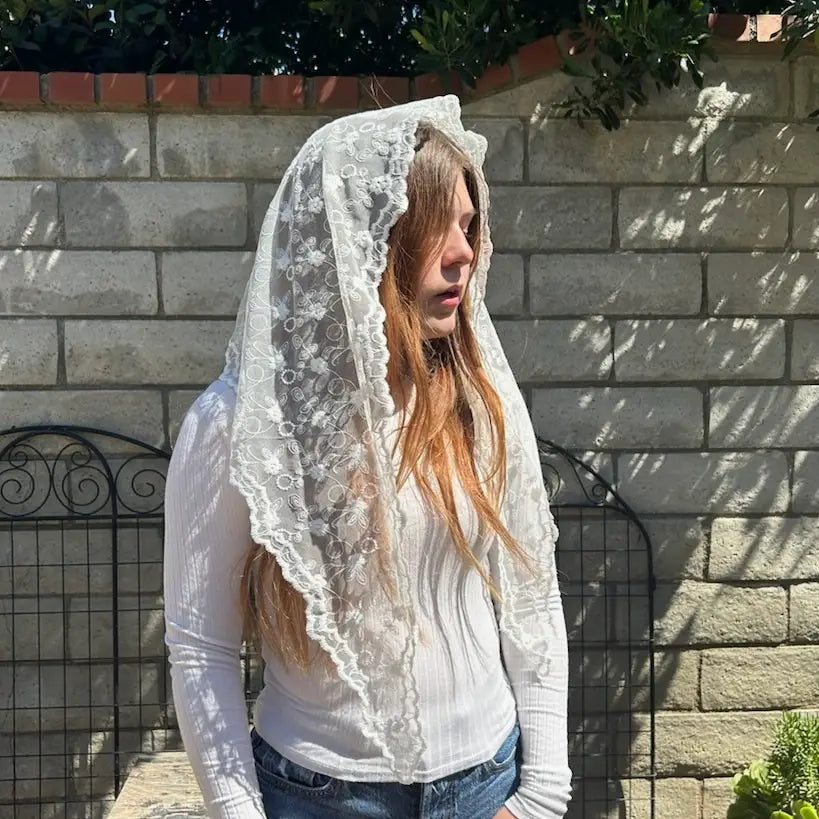 St. Rebekah Veil - WHITE