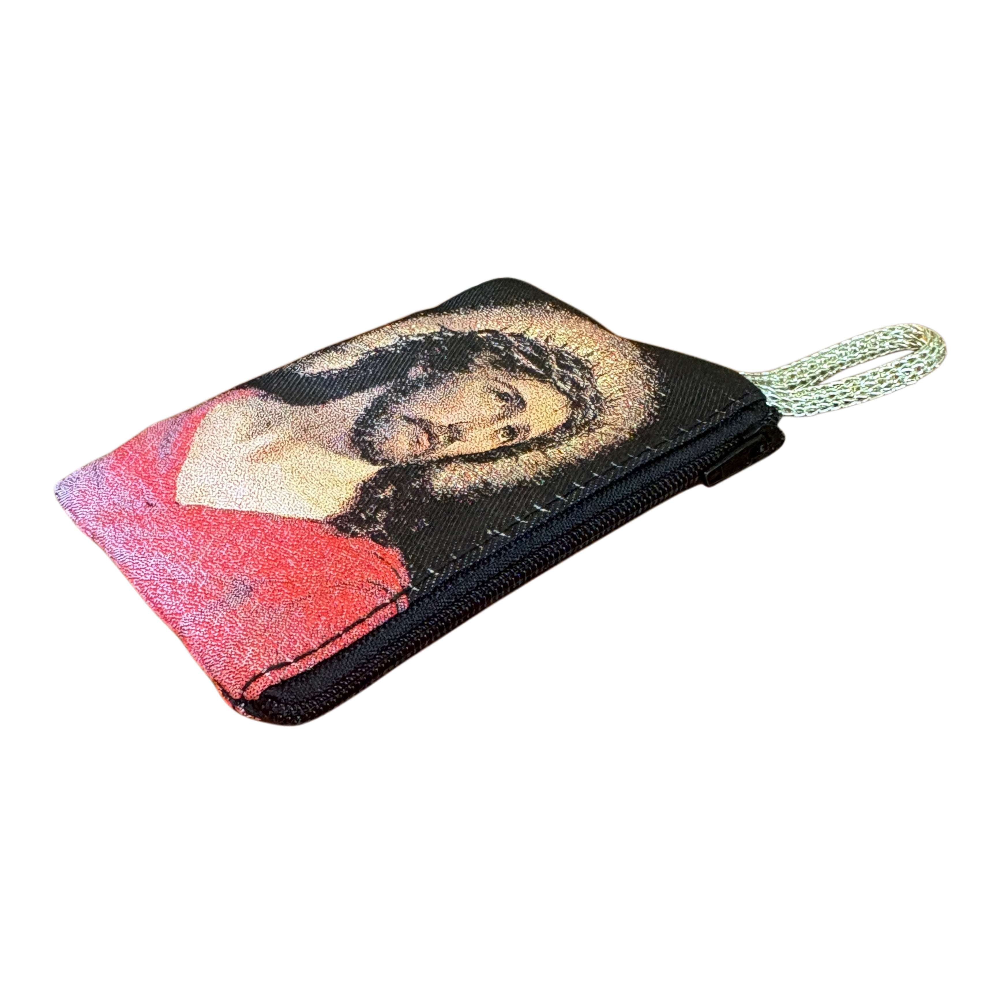 Rosary Pouch - Jesus w/ Crown of Thorns 3″ x 4″