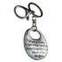"God Grant Me..." Serenity Prayer Charm Keychain 3"  