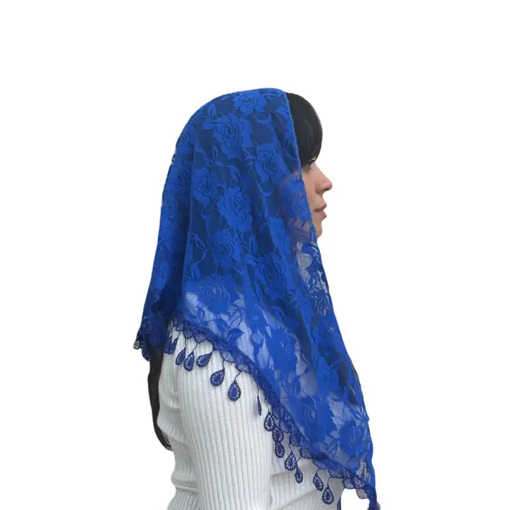 Veil ~ St. Claire of Assisi - BLUE
