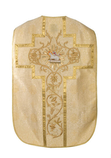 Hand Embroidered Roman Chasuble Set